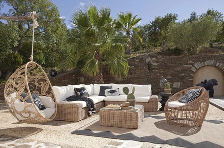 Sillon Colgante De Jardin De Res Imita Ratan