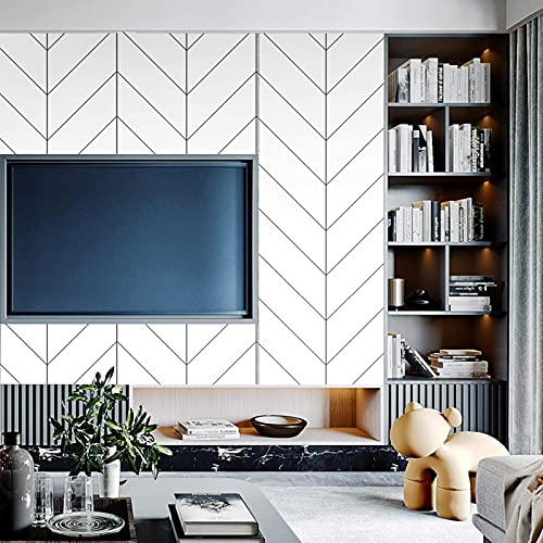 Papel Pintado Adhesivo Moderno Pegatina Extraíble Vinilo Rollo para Pared Muebles Mesa Estante Cocina Baño Autoadhesivo 45 cm x 300 cm
