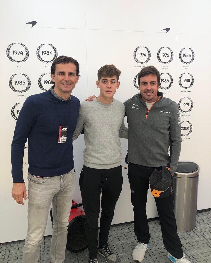 Franco formó parte del equipo de Fernando Alonso en la F4 Española.
