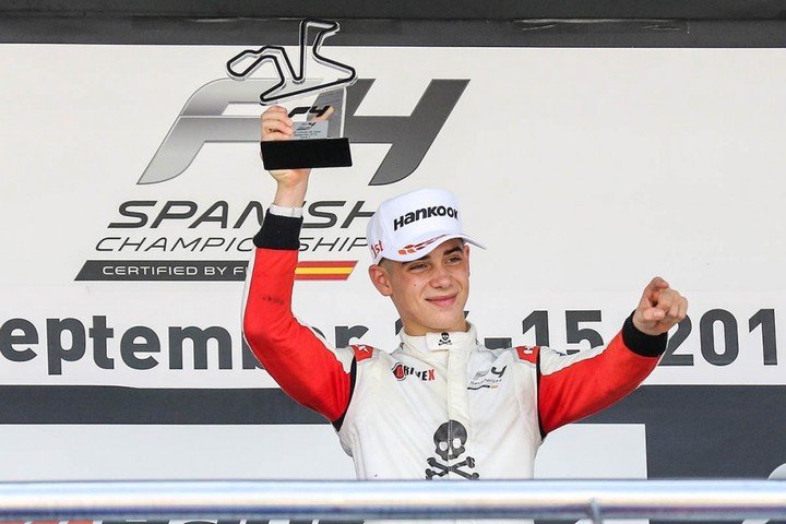 Los podios, una constante en la corta carrera de Franco.