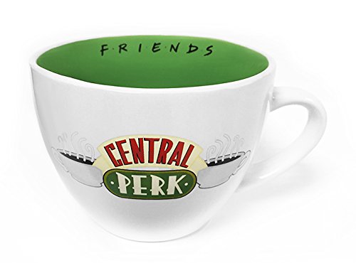 Pyramid International Taza de Café Grande Central Perk, cerámica, Blanco, Talla Única