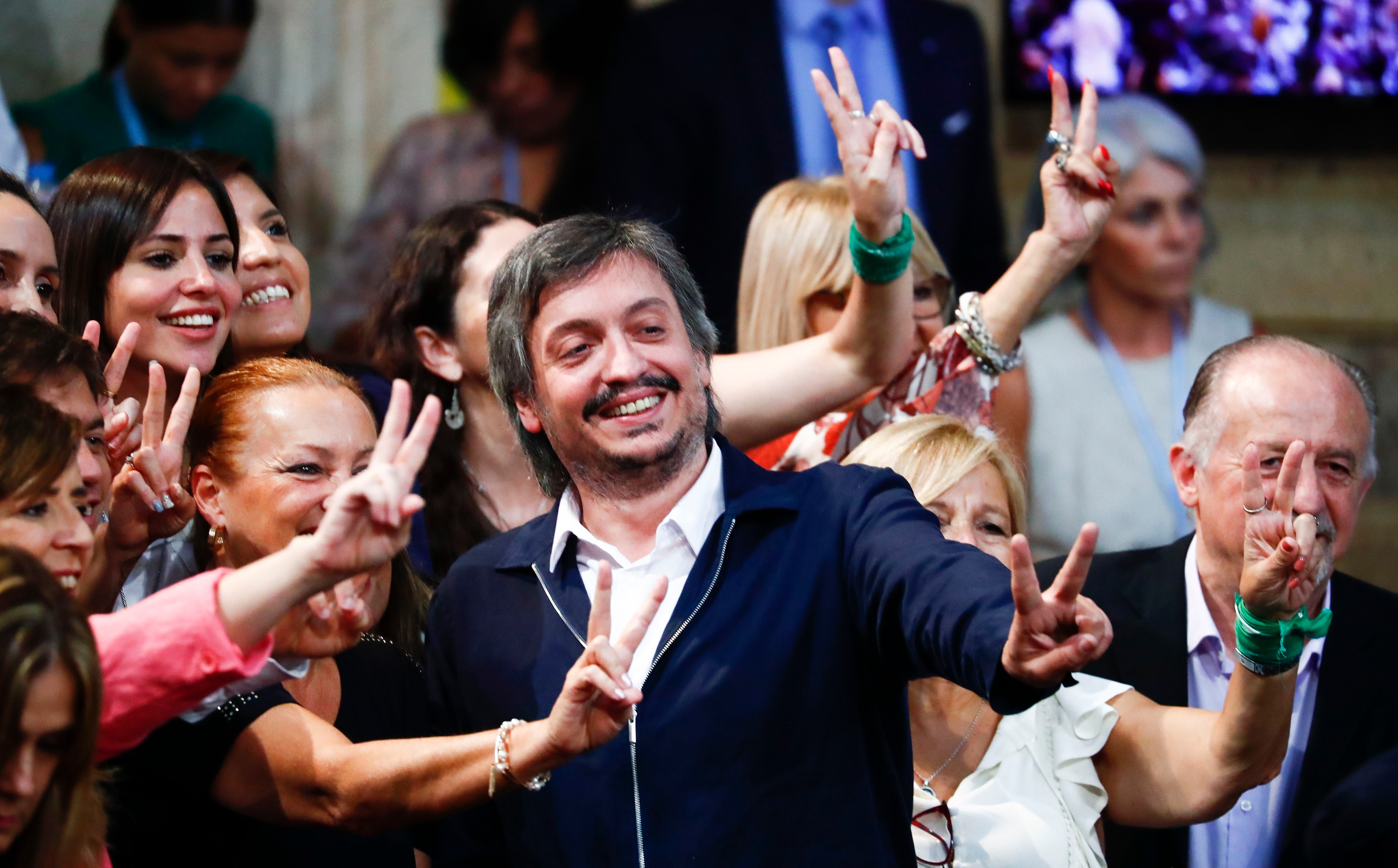 Máximo Kirchner tiene 15 diputados y mantiene poder en la Cámara Baja. Créditos: AP Foto/Marcos Brindicci.