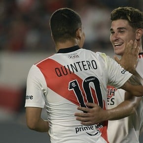 Quintero: convirtió en el Monumental tras 718 días