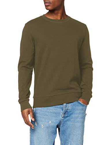 JACK & JONES Jjeholmen Sweat Crew Neck Noos, Suéter para Hombre, Verde (Olive Night), X-Small