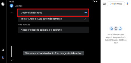 Android Auto Modificador Coolwalk
