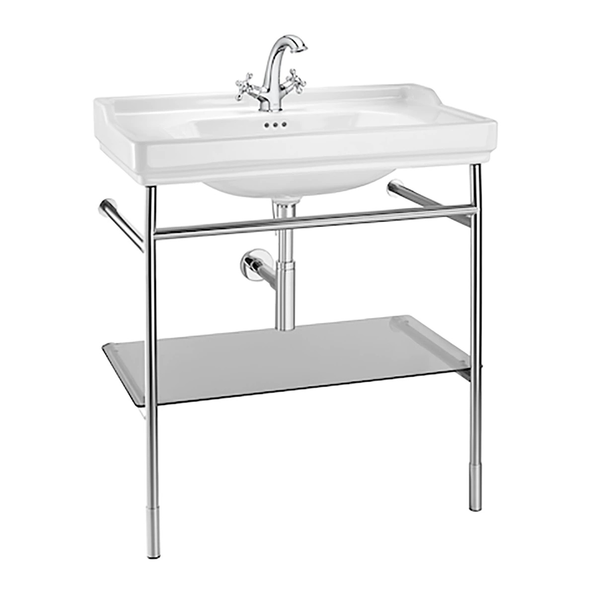Estructura de acero y lavabo Carmen Roca