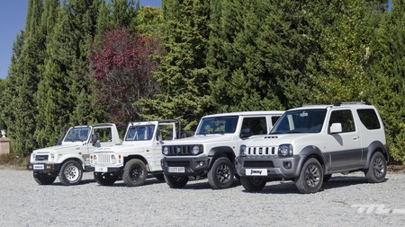 Las cuatro generaciones del Suzuki Jimny