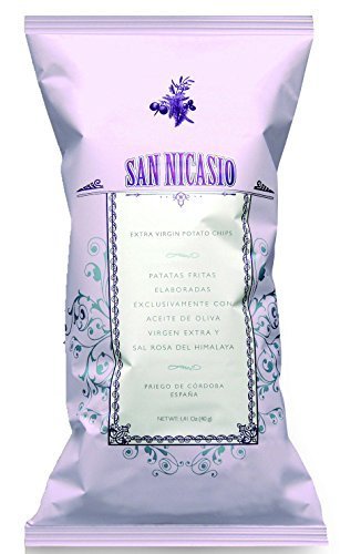 Patatas Fritas San Nicasio con AOVE y sal rosa del Himalaya caja 24 unid 40gr
