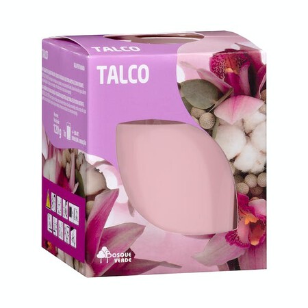 Vela perfumada talco