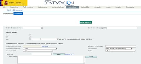 Plataforma Contratacion