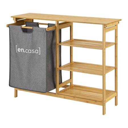Estante con cesto para la ropa sucia