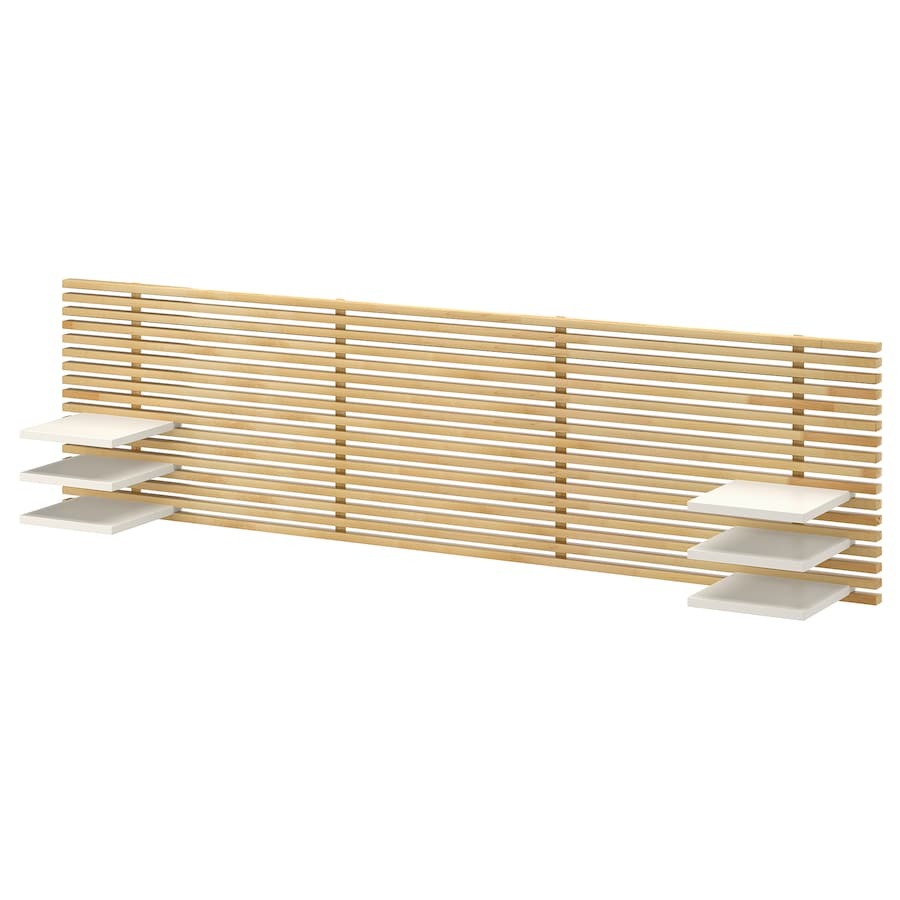 MANDAL Cabecero, abedul/blanco, 240 cm