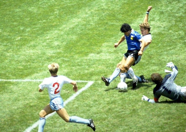 El gol de Maradona a los ingleses (Reuters).