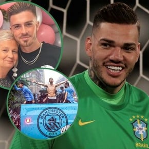 Ederson lo expuso: el jugador del City que ¡vomitó el bolso de la madre de Grealish!
