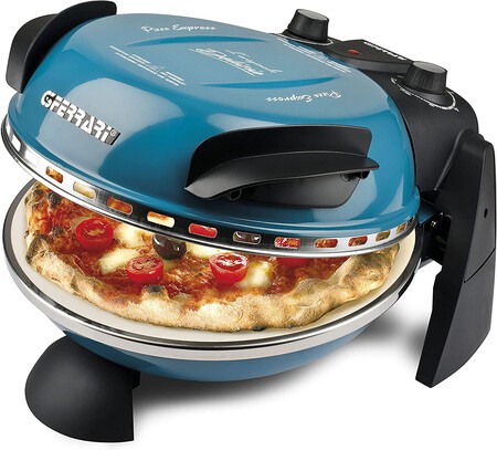 G3 Ferrari G10006 Piedra Refractaria Unica Pizza Express Delizia Horno Pizza 1200w 400 C Azul