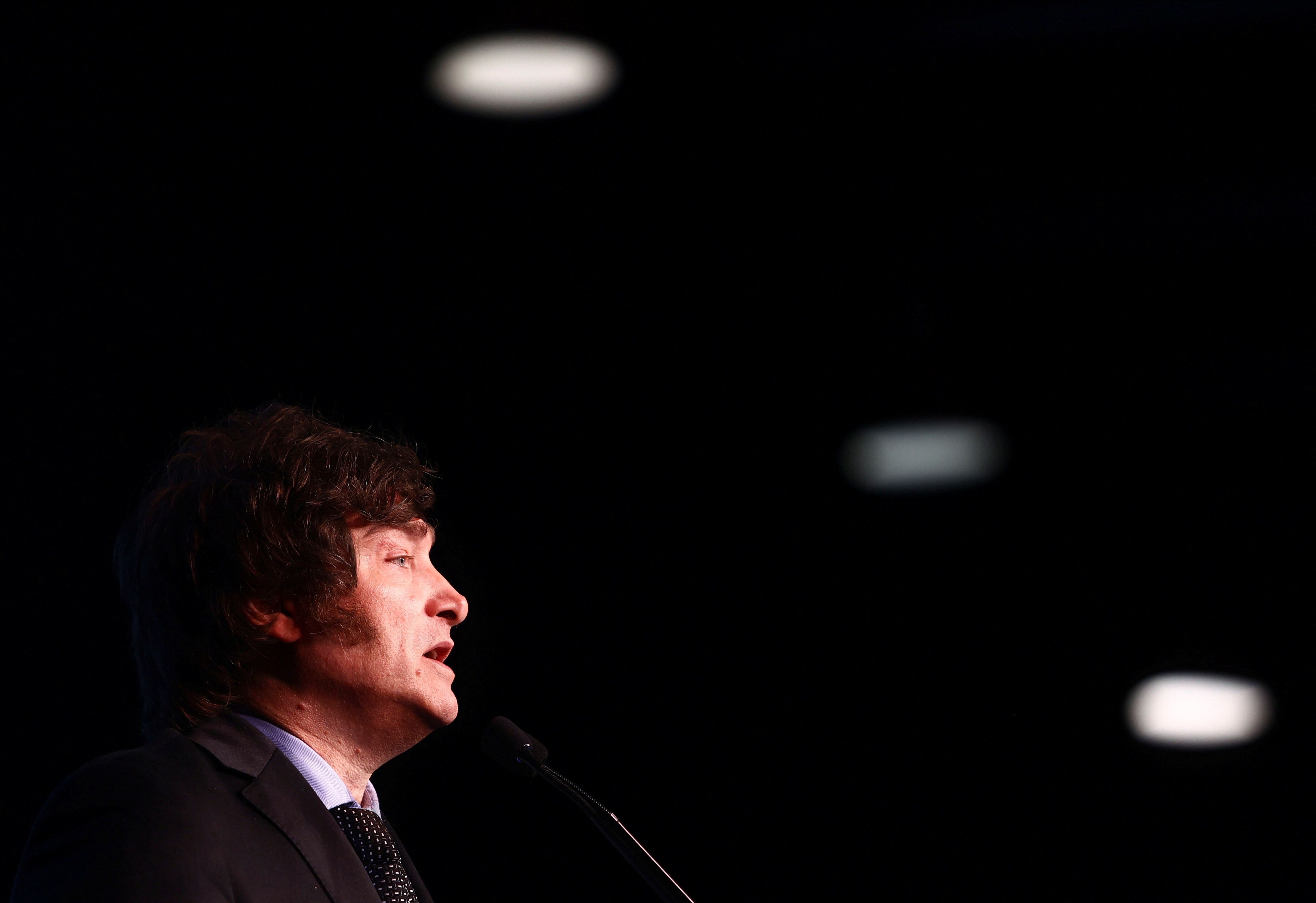 Javier Milei expuso en la exposición de La Rural REUTERS/Matias Baglietto