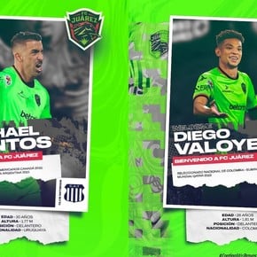 Valoyes y Santos fueron presentados en FC Juárez