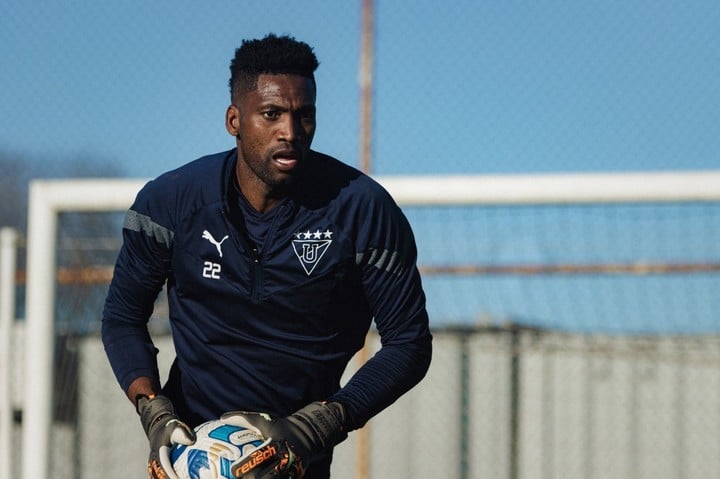 Alexander Domínguez, arquero de Liga de Quito. (Prensa LDU)