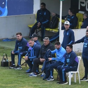 Así siguió Messi la práctica de la Selección