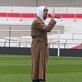 Video: Abel Pintos ensayó el Himno en el Monumental a horas del partido de la Selección Argentina