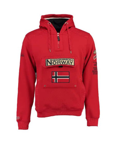 Sudadera Geographical Norway De Hombre De Manga Larga Y Capucha Fija