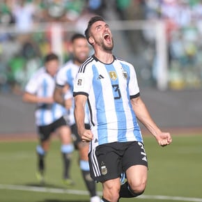 La simpática reacción de Tagliafico al ver la repetición de su gol frente a Bolivia