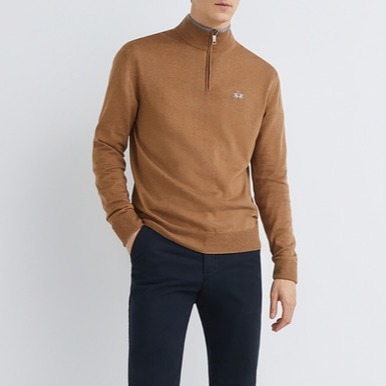 JERSEY LISO CUELLO CREMALLERA 