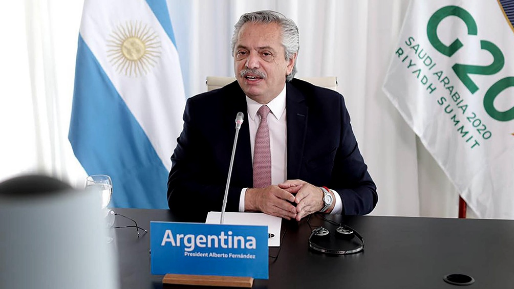 Alberto Fernndez impulsar en el foro la necesidad de rediscutir la arquitectura financiera global Foto presidencia 