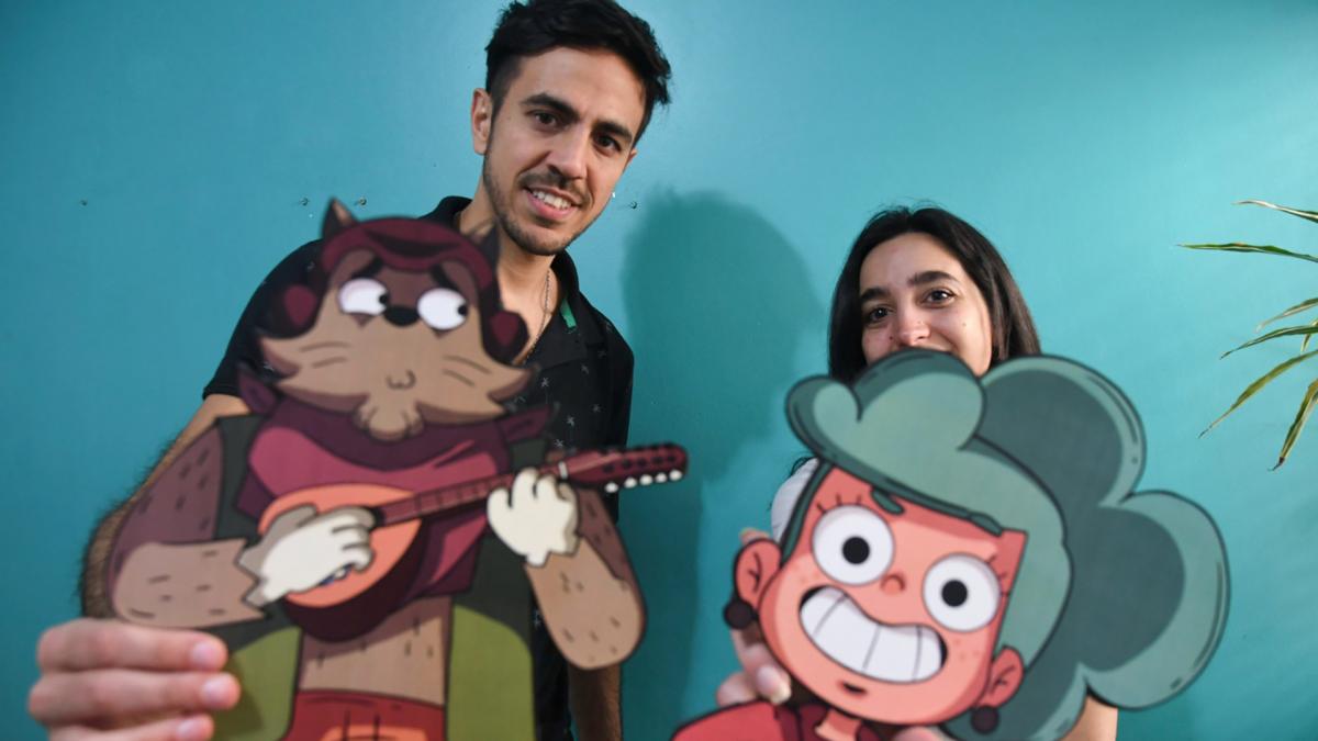 Matias Revello productor y Lucila Iguez directora los responsables de Kaddy Foto Pablo Aeli