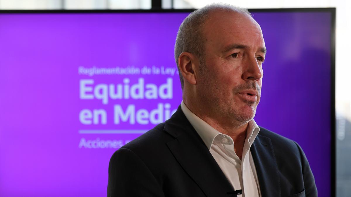 El secretario de Medios de la Nacin Juan Ross anunci el crecimiento de la seal pblica y federal Aunar Foto Alejandro Santa Cruz
