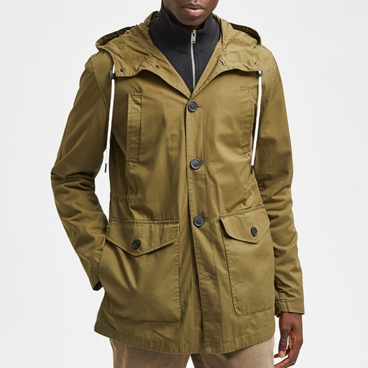 PARKA DE HOMBRE CAPUCHA 100% ALGODÓN 