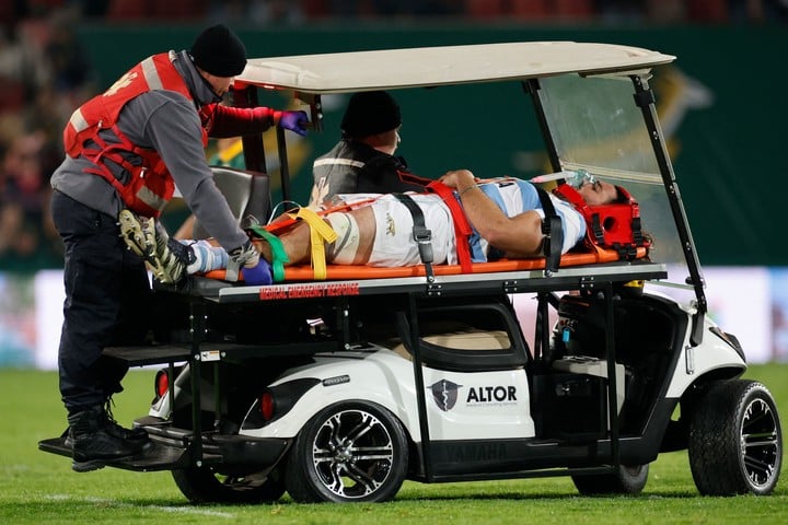 Paulos se fue en camilla vs. Sudáfrica este año por el Championship.