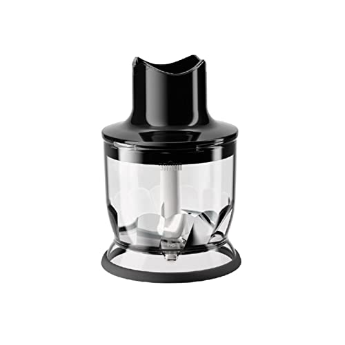 Braun Hogar MQ20 MINIPICADORA Negra, 350 ML, Acero Inoxidable, plástico
