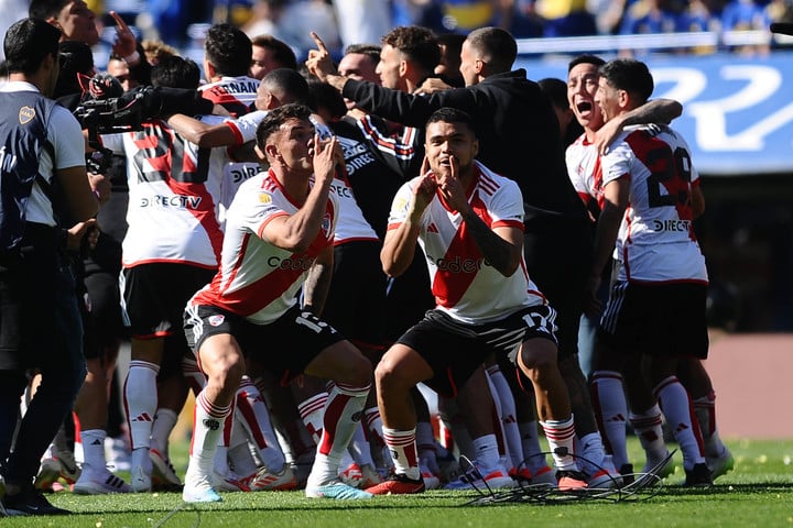 River festejó en la Bombonera (foto: Clarín)