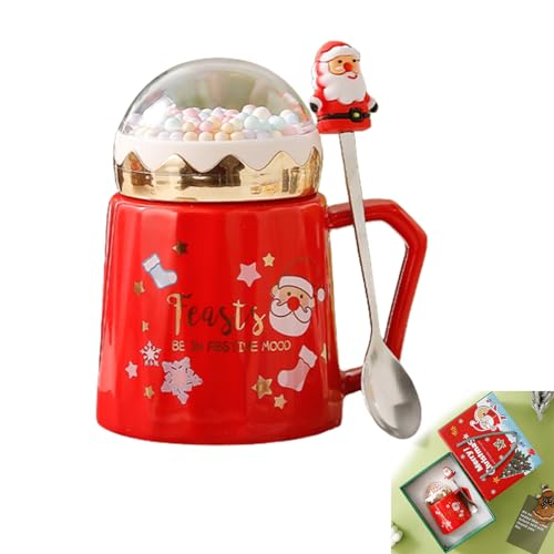 MezHi Taza De Navidad, Taza, Taza De CeráMica, Taza De Navidad, Taza De Café De Navidad, Regalo De Fiesta De Navidad