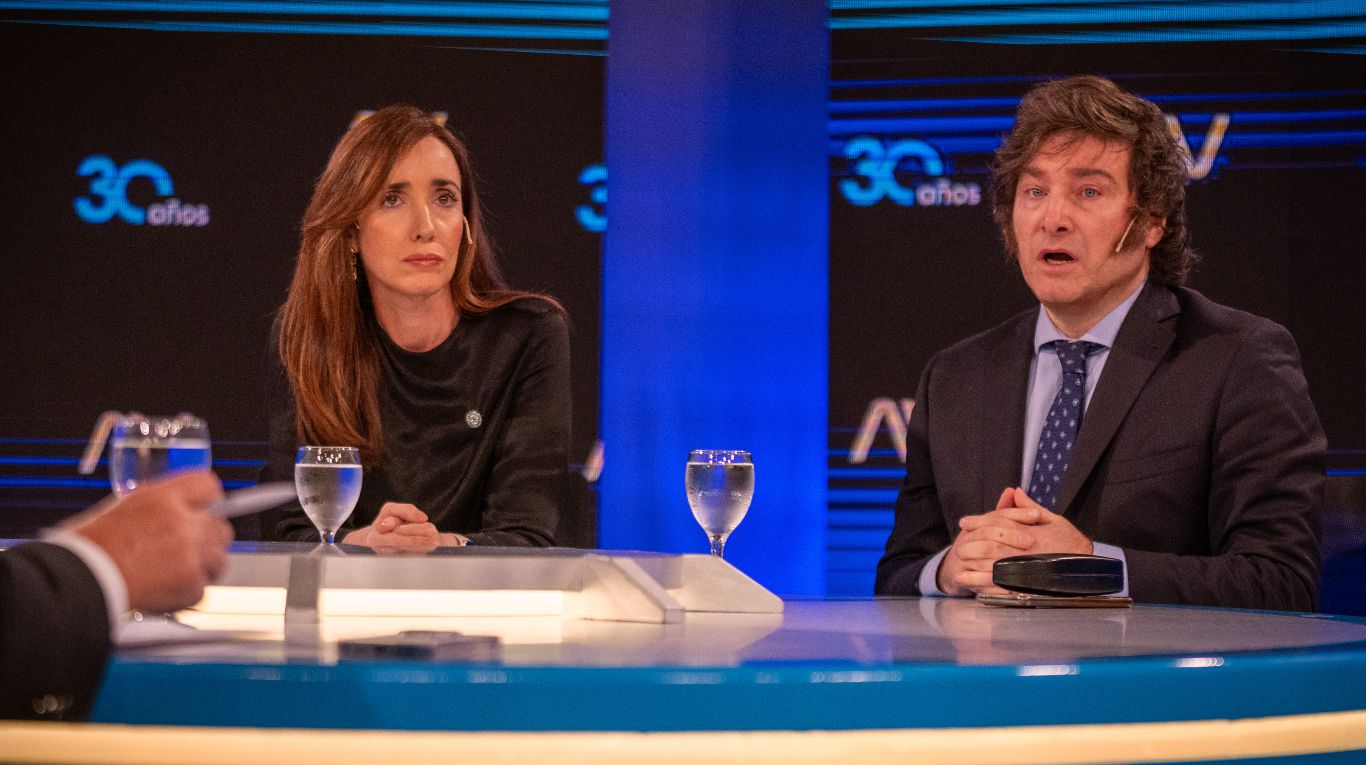 Victoria Villarruel Javier Milei. (Foto: TN / Leandro Heredia)