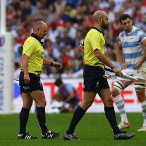 Insólito: uno de Los Pumas lesionó al árbitro y tuvo que dejar la cancha