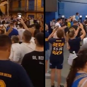 Fotos: miles de hinchas de Boca marchan en apoyo a Riquelme
