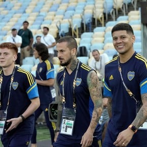 Entre risas, Boca hizo el reconocimiento de campo previo a la final