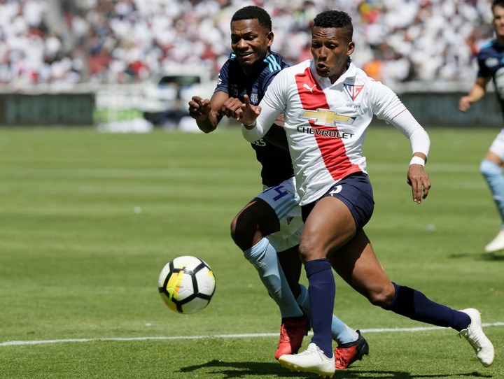 Liga le ganó a Emelec en 2018. (AP)