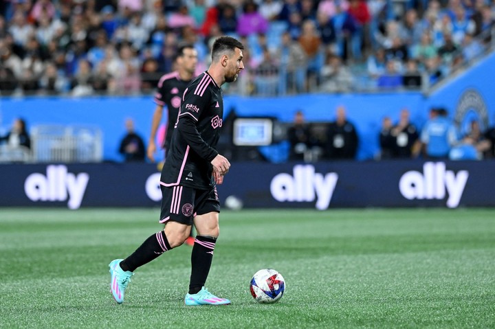 Messi en el Inter Miami. Griffin Zetterberg-USA TODAY Sports