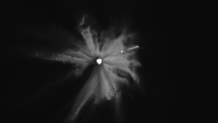 Sistema supresión de incendios de Super Heavy en acción