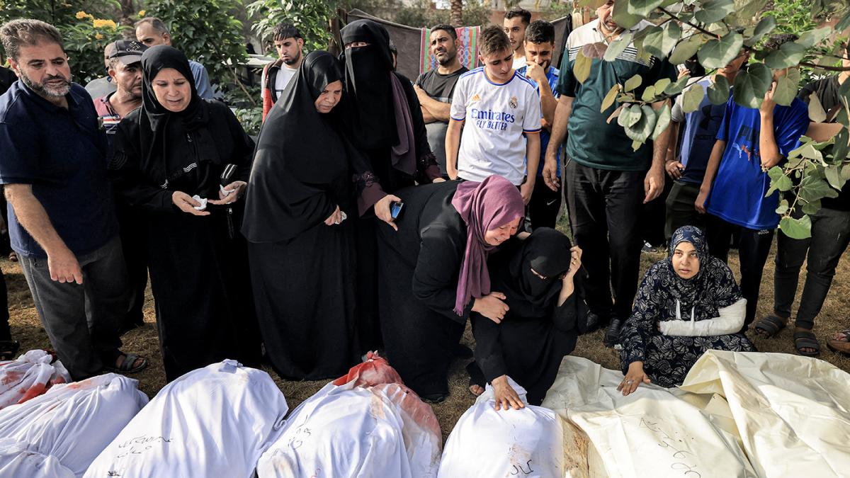 Funerales de nios palestinos Foto AFP