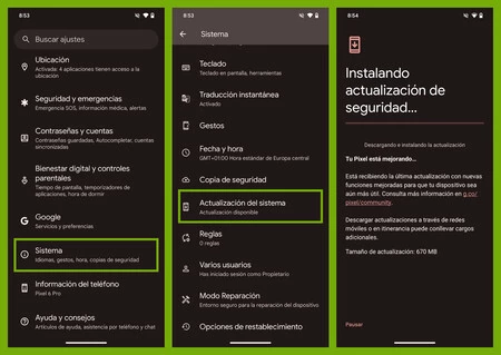 Android - Actualización de software