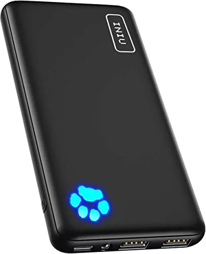 INIU Power Bank, Slimmest USB C Triple 3A de Alta Velocidad 10000mAh 