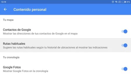 Rutas Habituales