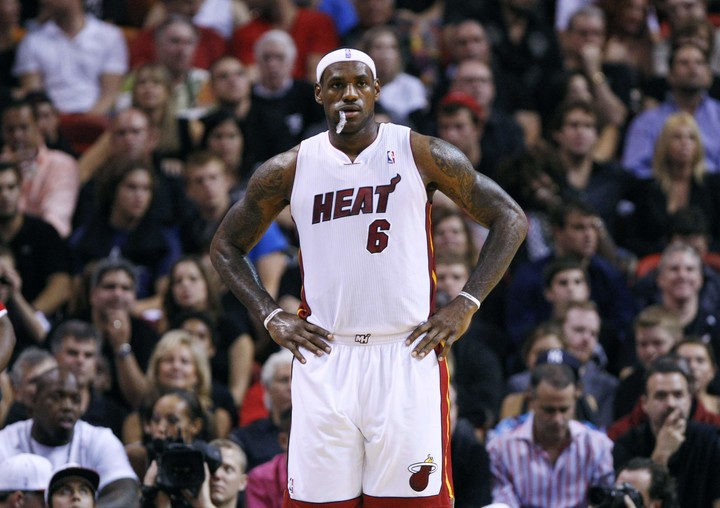 LeBron tuvo su promedio más bajo con Miami Heat, pero no dejó de ser muy bueno.