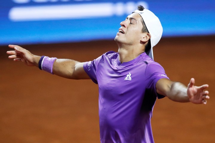 Sebastián Báez quiere repetir el festejo de Santiago.