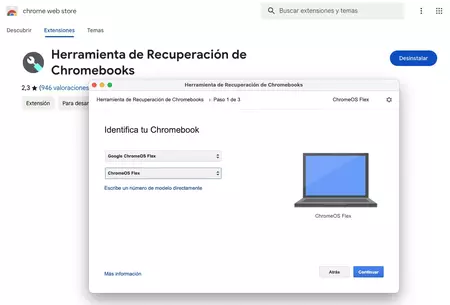 herramienta chrome os flex