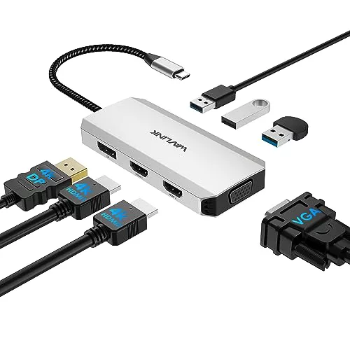 USB C a Doble HDMI 4K 60Hz Adaptador